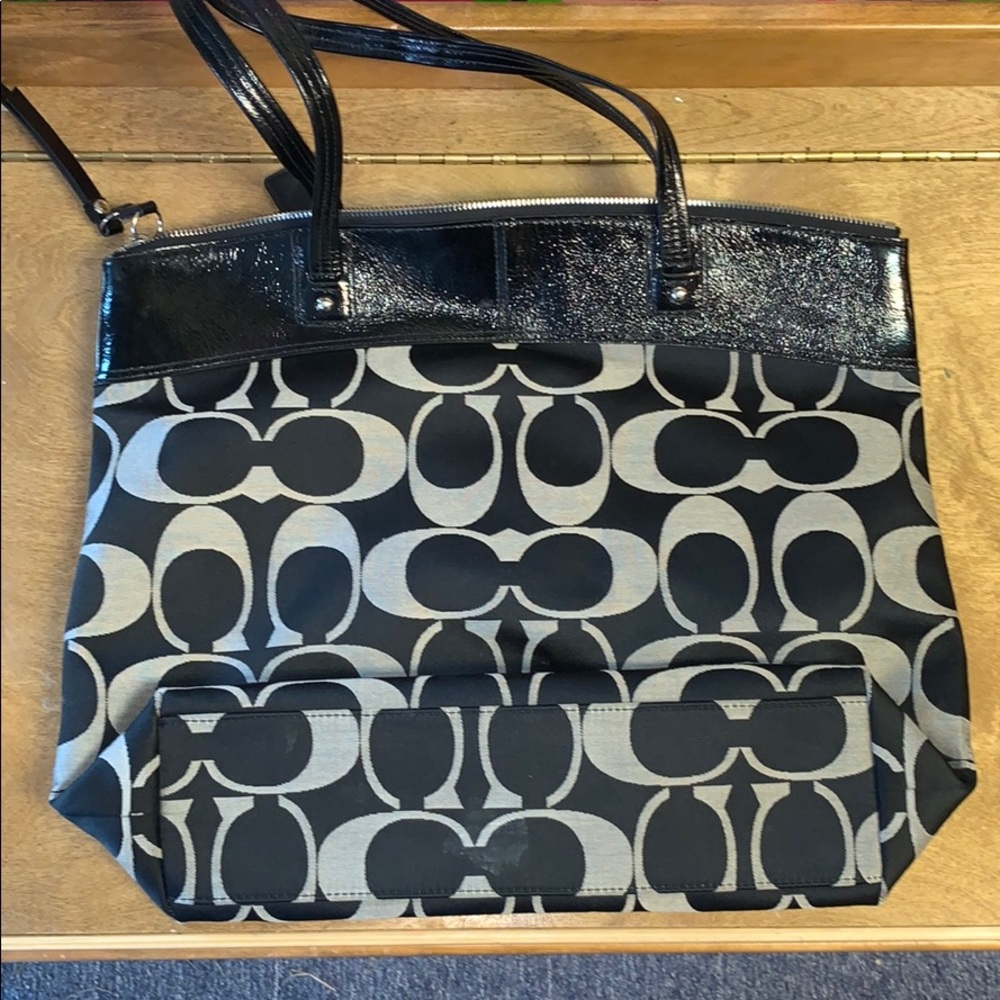 Coach Monogram Tote - Picture 2 of 5
